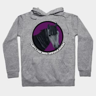 Flirty The Mini Service Horse Logo Hoodie